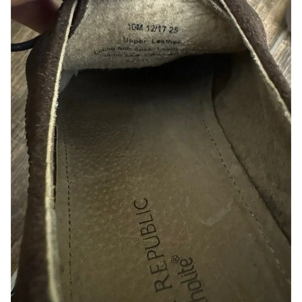 Banana Republic Ortholite Size 10M Brown Suede‎ Longwings Wing Tip Dress Shoes